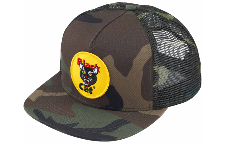 Supreme Supreme Black Cat Mesh Back 5 Panel