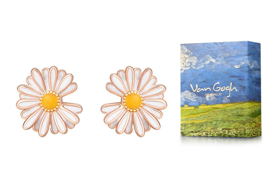 VAN GOGH S925 Silver Stud Earrings Women's