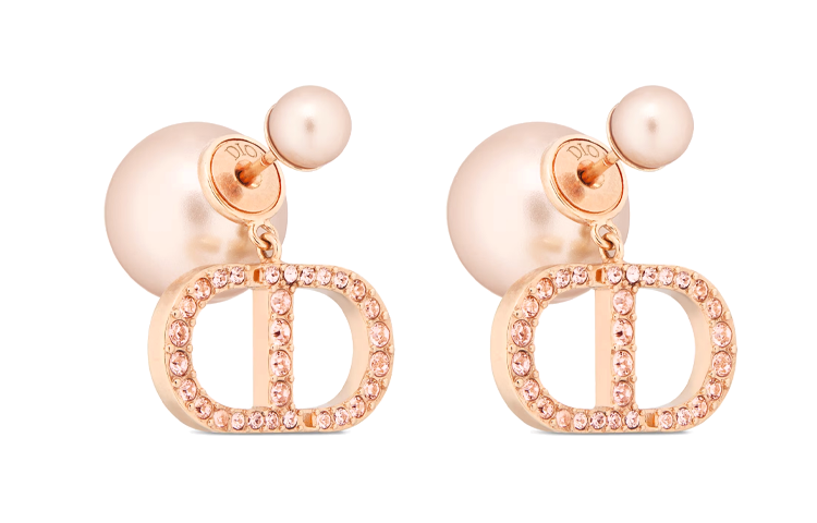 DIOR DIOR Stud Earrings Women's Pink