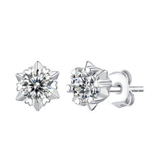 Lady Go 925 Sterling Silver Stud Earrings Women's