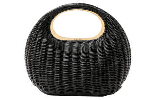 Sacai Rattan Handbag Women's Black