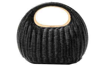 Sacai Rattan Handbag Women's Black