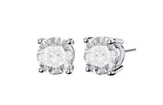 RAWNESS 925 Sterling Silver Stud Earrings Women's