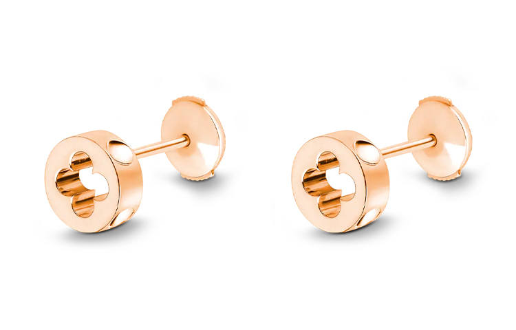 LOUIS VUITTON LOUIS VUITTON Empreinte Ear Studs Pink Gold