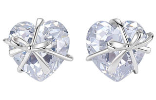 CAROMAY 925 Sterling Silver Stud Earrings Women's Silver