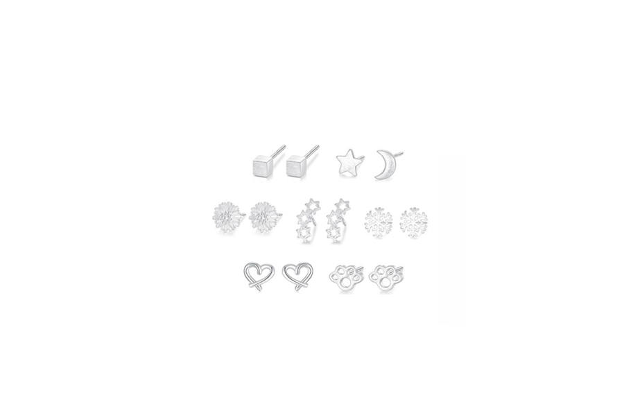 Ringlove 925 Sterling Silver Stud Earrings Women's