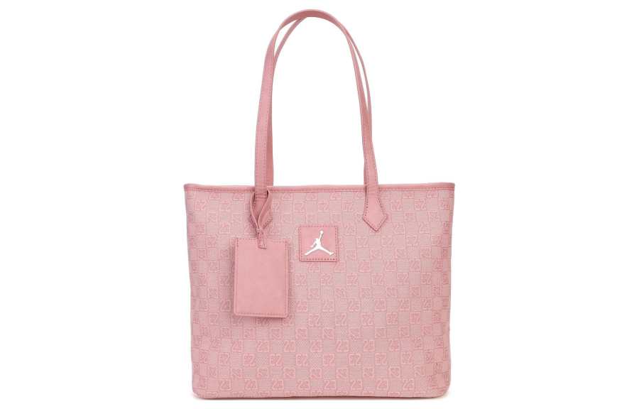 Jordan Jordan Water Repellent Fabric Tote Bag, Shopping Bag, Handbag, Shoulder Bag Women's Pink