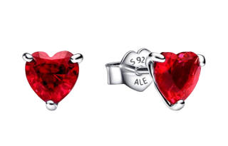 Pandora 925 Sterling Silver, Glass Stud Earrings Women's