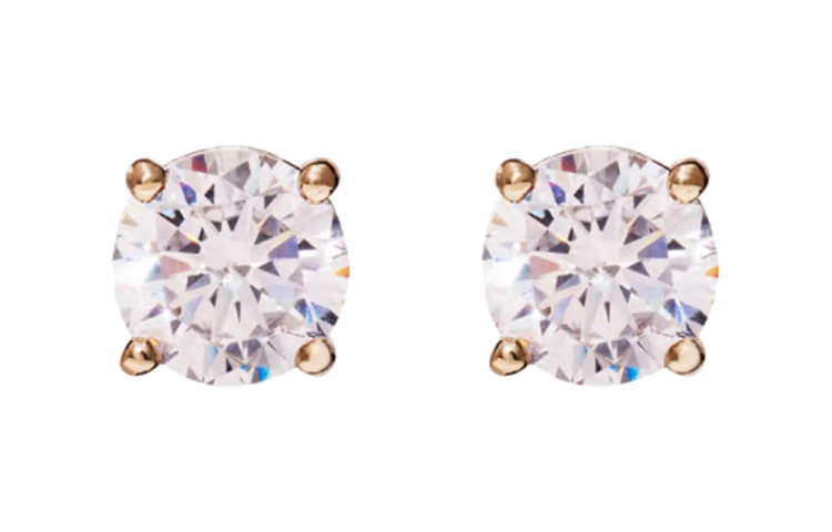 Givenchy Givenchy Zircon Alloy Stud Earrings Women's Gold