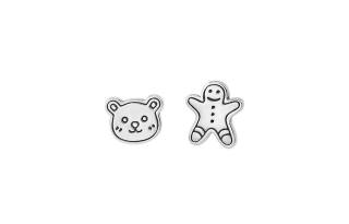 AWD 925 Sterling Silver Stud Earrings Women's
