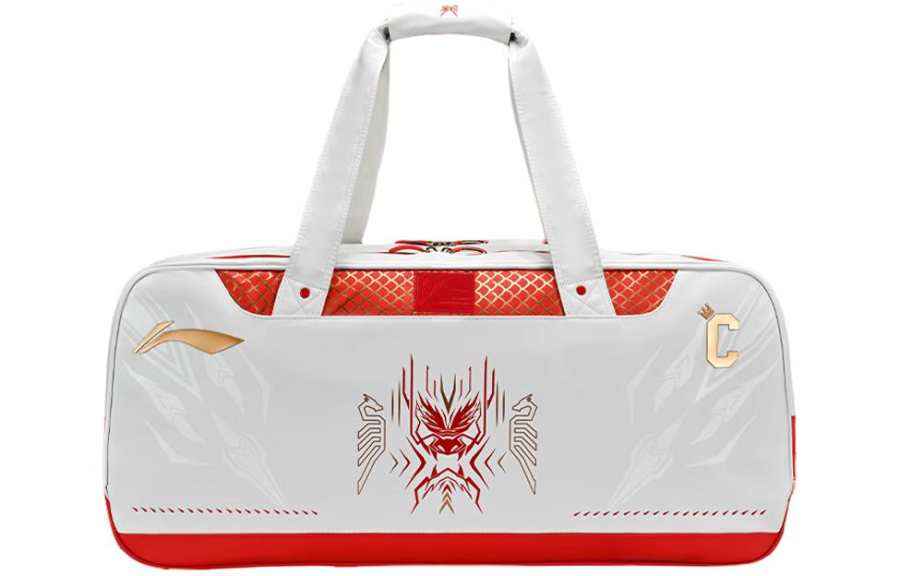 Li-Ning Li Ning Polyester Gym Bag Regular Unisex Red White