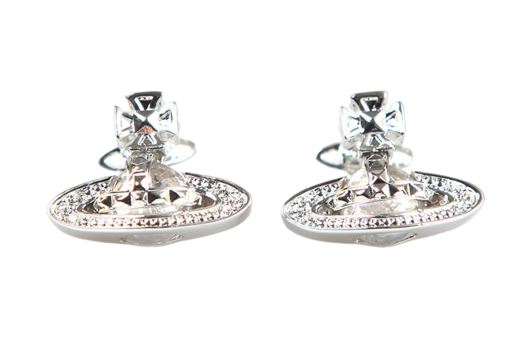 Vivienne Westwood Brass Stud Earrings Women's Silver