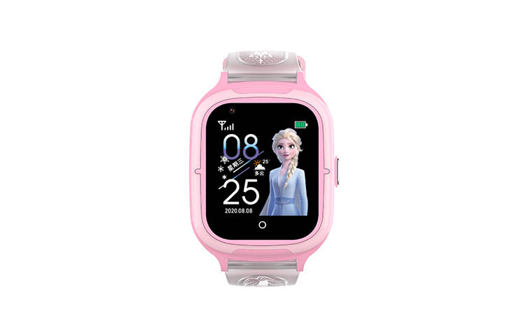 Disney Frozen Smart Movement Silicone Strap Watch Kids' Black Dial SF 54213P