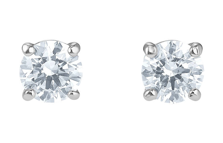 Swarovski Stud Earrings Women's Transparent