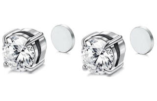 Cooraree Titanium Steel Stud Earrings Unisex