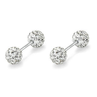 AGOVSKI S999 Fine Silver Stud Earrings Women's