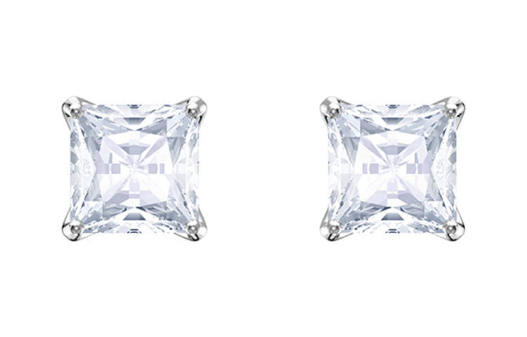 Swarovski Stilla Alloy Stud Earrings Women's