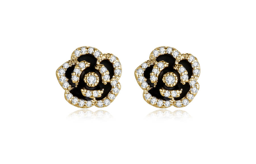 MCK 925 Sterling Silver Synthetic Cubic Zirconia Stud Earrings Women's