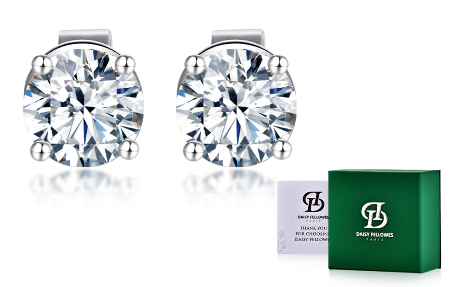 Daisy Fellowes S925 Silver Stud Earrings Women's