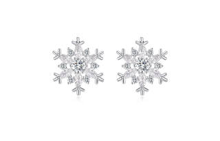 MCK 925 Sterling Silver Stud Earrings Women's