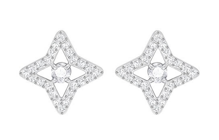 Swarovski Sparkling Dance Faux Crystal Stud Earrings Women's