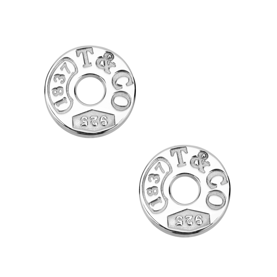 TIFFANY & CO. TIFFANY & CO. 1838® 925 Sterling Silver Stud Earrings Unisex Silver