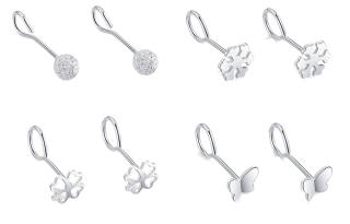 WEST ISLAND S999 Silver Stud Earrings Women's