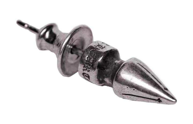 Chrome Hearts Chrome Hearts 925 Sterling Silver Stud Earrings Unisex Silver