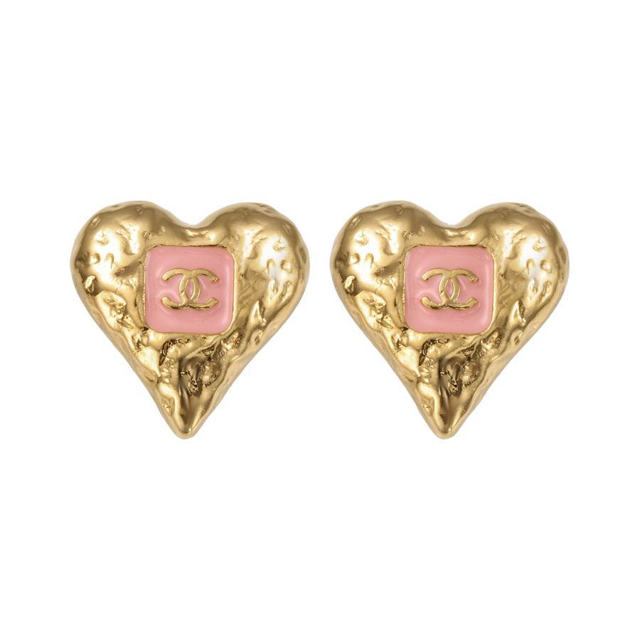 CHANEL CHANEL Enamel Stud Earrings Women's Small