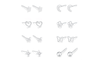 ERROR Alloy Stud Earrings Women's
