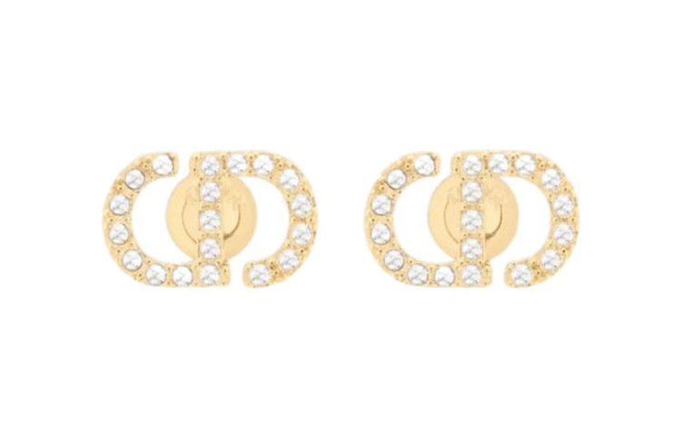 DIOR DIOR Stud Earrings Women's Gold