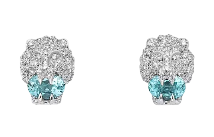 GUCCI GUCCI Stud Earrings Women's Silver