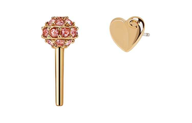 COACH COACH Copper Stud Earrings Women's Gold
