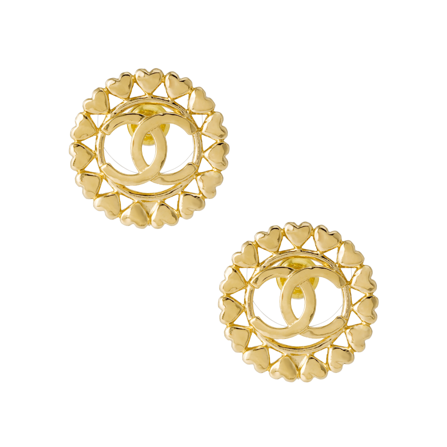 CHANEL CHANEL Stud Earrings Women's Gold