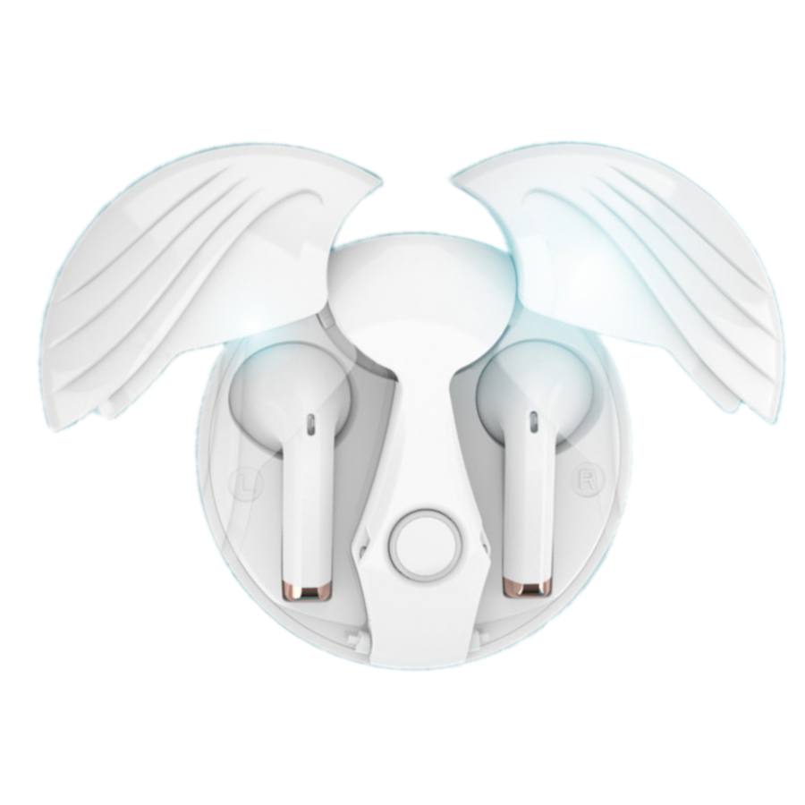 AIBOIAI Angel Wings Wireless, Long Battery Life, Low Latency Half In ear Bluetooth Headset