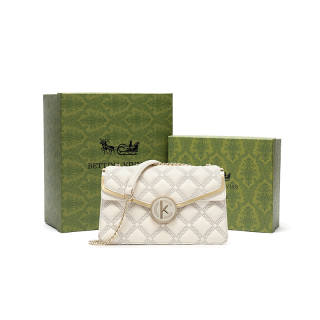 BETTINA VIVIAN Pu Crossbody Bags Women's Ecru