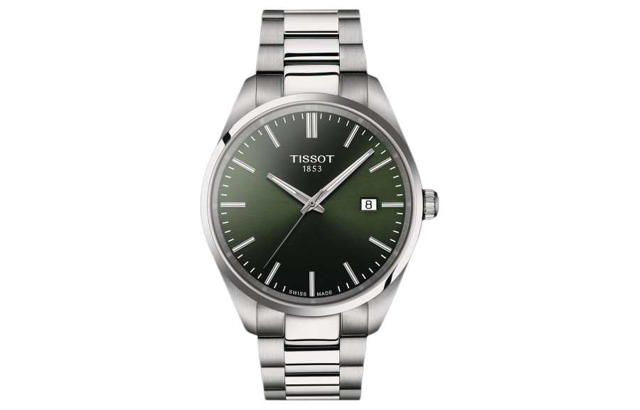 TISSOT PR100 Collection Quartz Movement 100m Waterproof Men's Watches Watch 40mm Green Dial Stainless Steel Case
