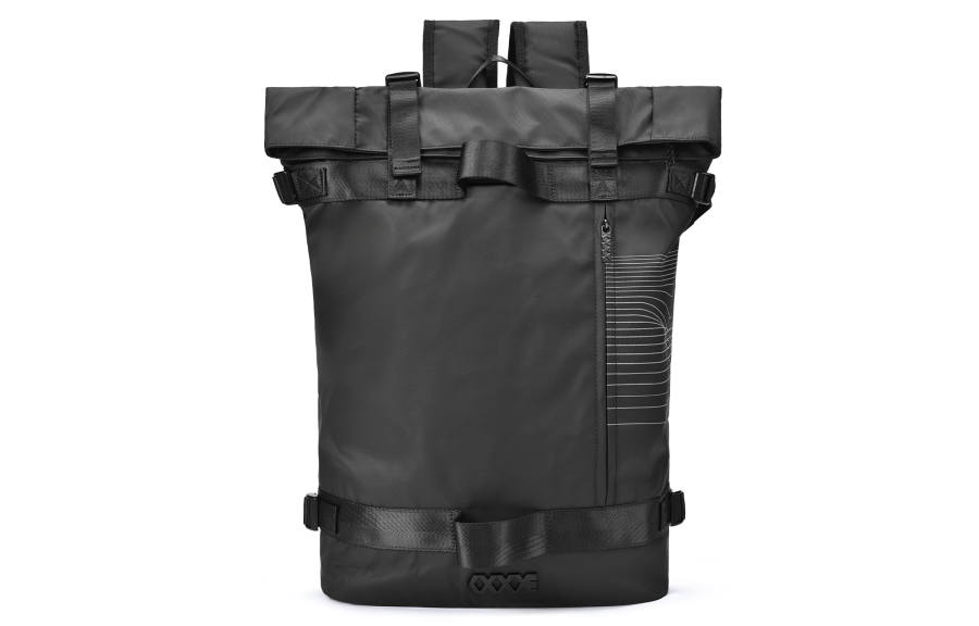 COEXISTENCE Polyester Backpack Unisex Dark Gray