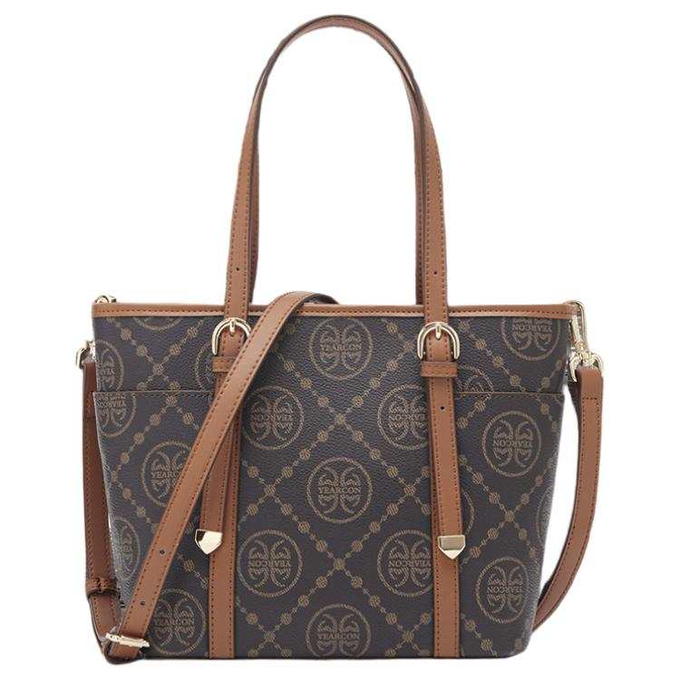 YEARCON PVC Tote Bag, Shopping Bag, Portable Crossbody Bag, Shoulder Bag Women's
