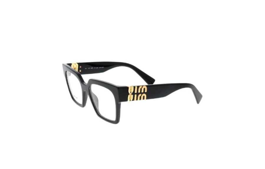 MIU MIU MIU MIU Irregular Shape Eyeglass Frames Women's Black