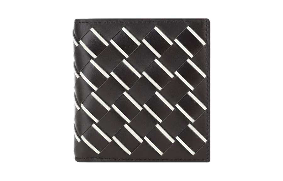 Bottega Veneta Calfskin Card Holder, Wallet Men's Brown