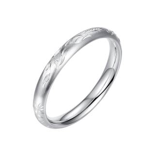 WINY Pure Silver Closed End Bangle Women's Silver