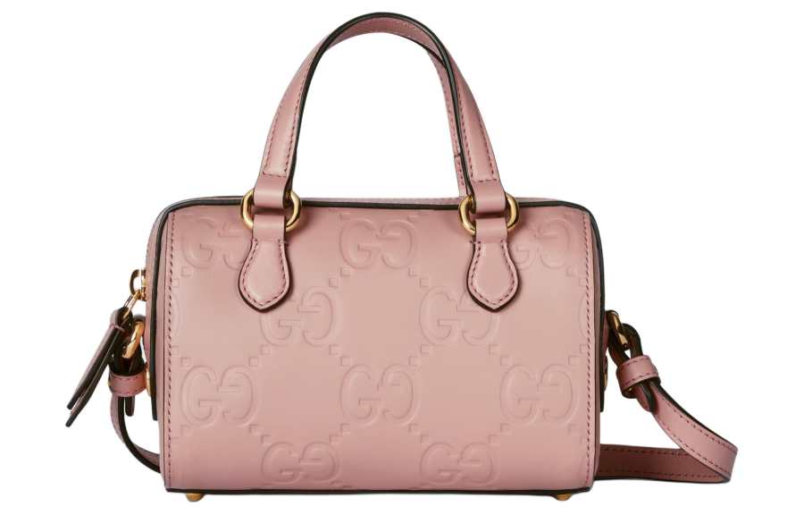 GUCCI Leather Shoulder Bag, Crossbody Bag, Handbag Extra Mini Women's Rose Beige