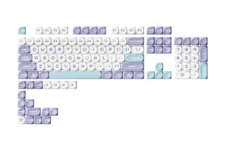 AJAZZ MOA Height Keycap PBT Two Tone Injection Molded, Positive Embossed Closed End Individual 122 Keys