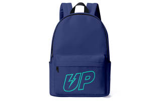 TURN UP Polyester Backpack Unisex Blue