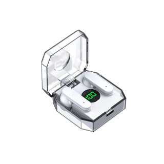 PERFECTSIGHT K30 Full Transparent Case LED Smart Digital Display HIFI Sound Quality In ear Bluetooth Headset