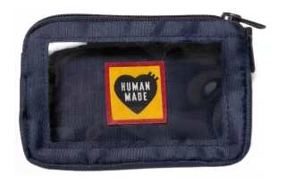 HUMAN MADE Nylon Makeup Bag Travel Organizers Women's Blue