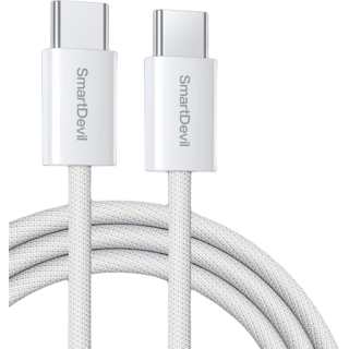 SHANMO 1m 1.8m Type C To Type C Compatibility Apple IPhone 16/15 Collection Ultra Fast Charging, Nylon Woven Cables