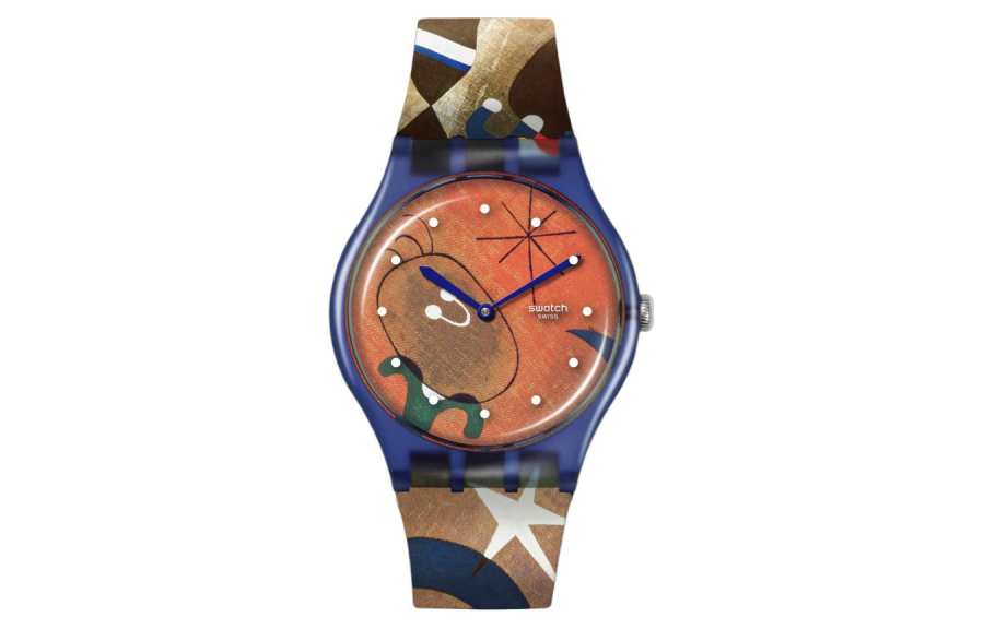 SWATCH Unisex 41mm Orange Watch SO29Z136