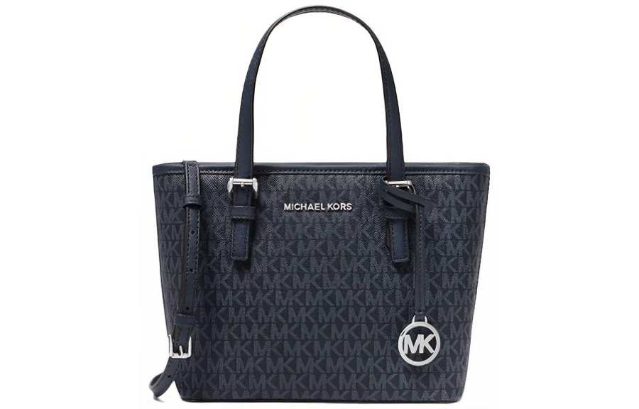 MICHAEL KORS Jet Set Travel Polyester Tote Bag, Shopping Bag, Shoulder Bag, Crossbody Bag, Handbag Mini Women's